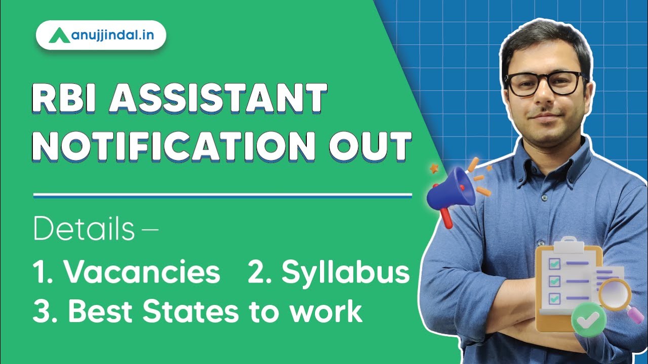 RBI Assistant Notification Out | Details - Vacancies, Syllabus, Best States to work