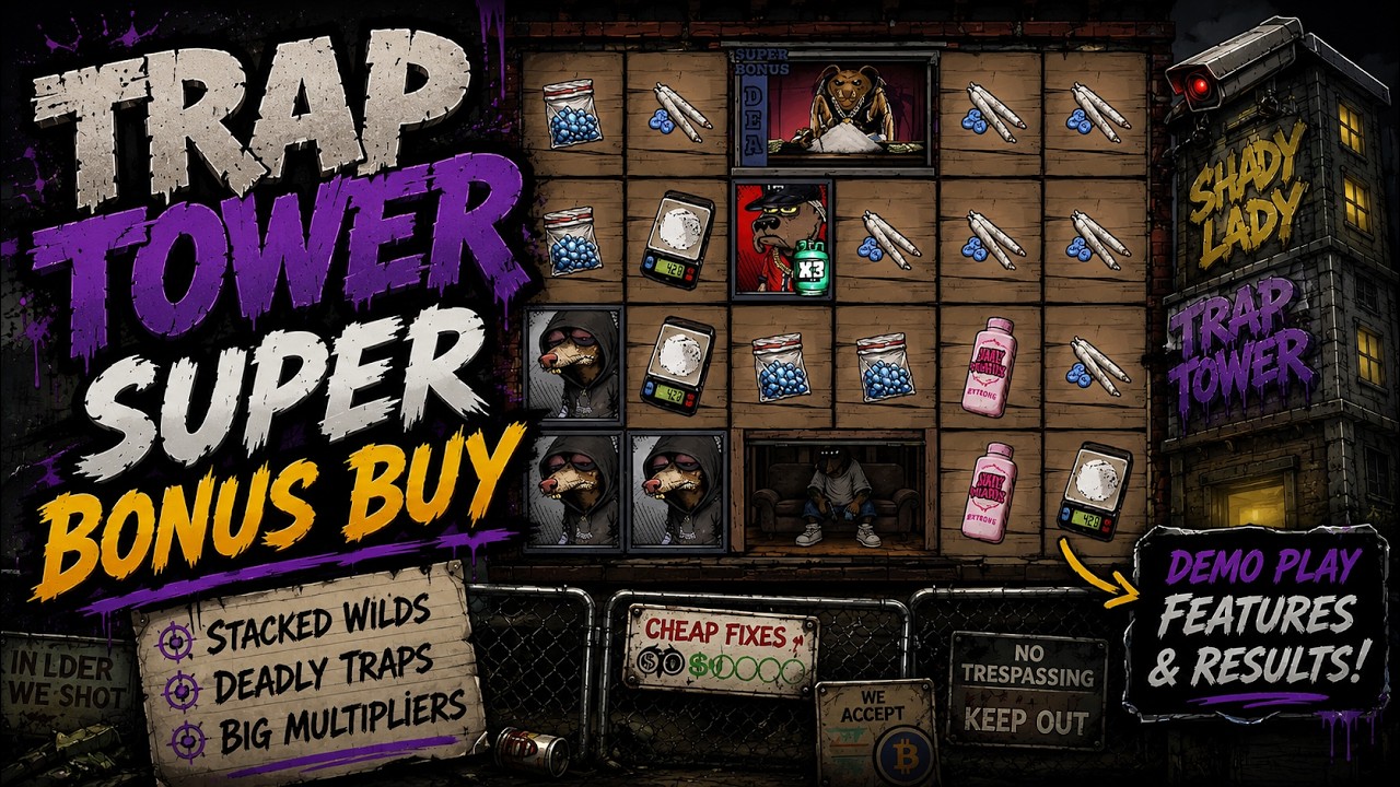 Inside the Trap Tower Super Bonus Buy 🏚️🔥 - SlotArk
