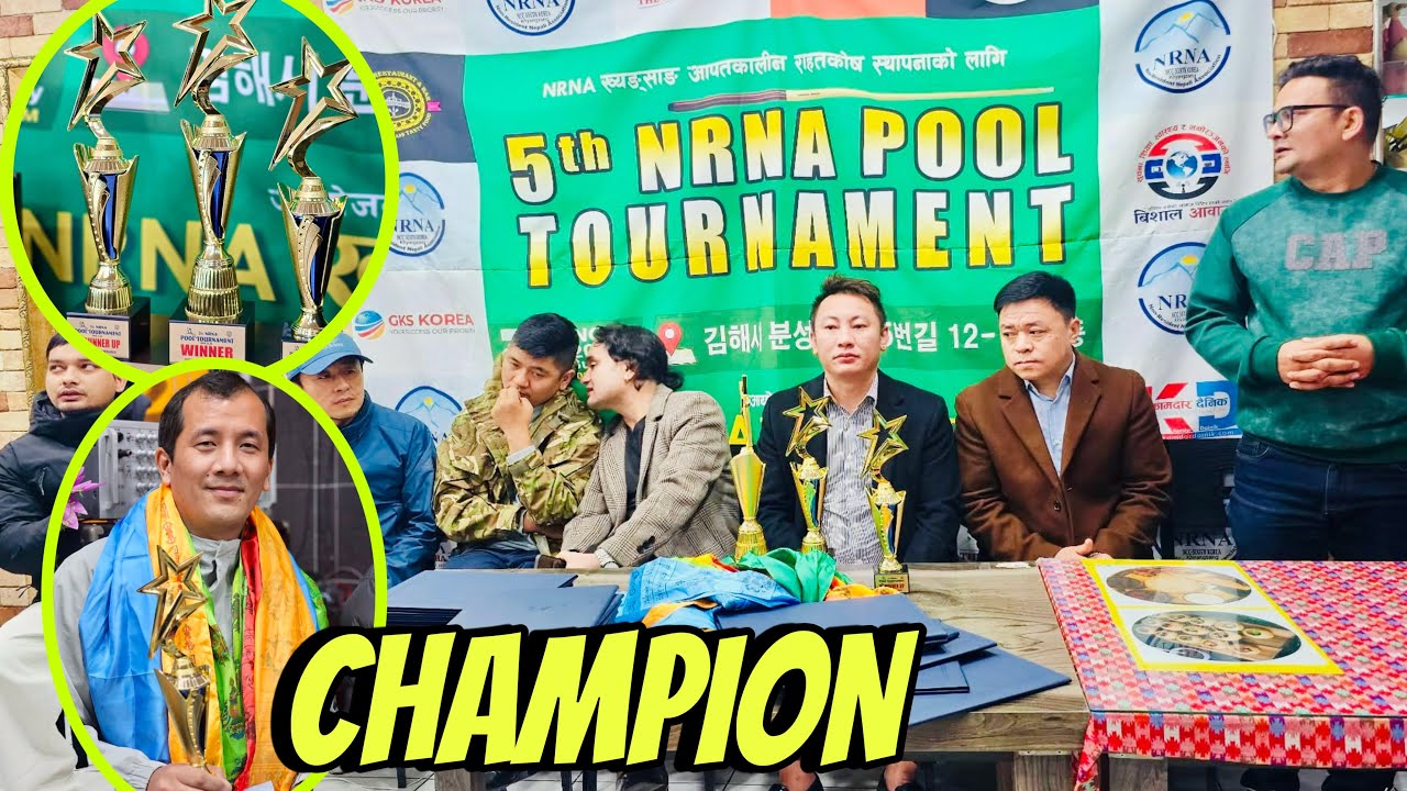 “5th NRNA Pool Tournament Korea “ll #epskorealife Bishal Magar ll