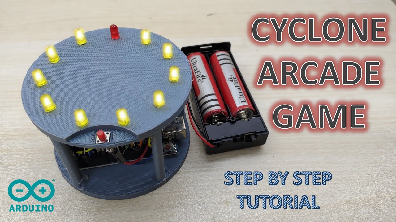 Аркадная игра Cyclone на Arduino Uno || Пошаговое руководство #arduinoproject