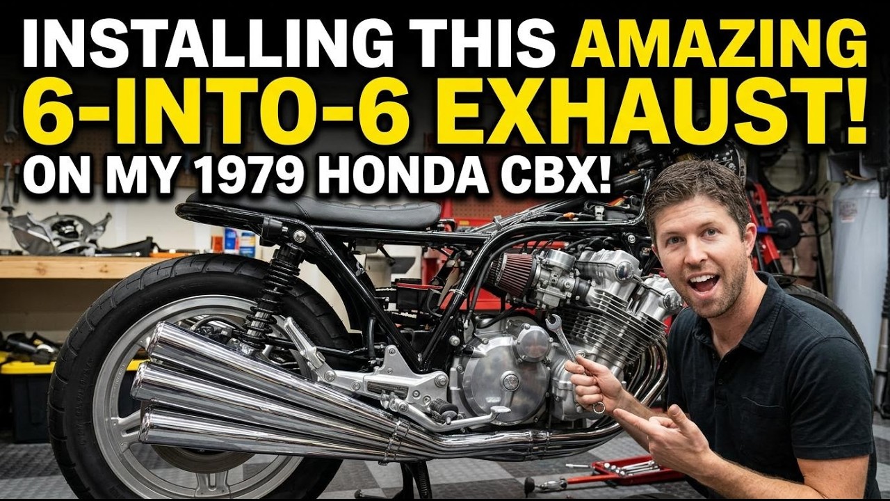 6 in 6 Exhaust Install on a Honda CBX Motorcycle