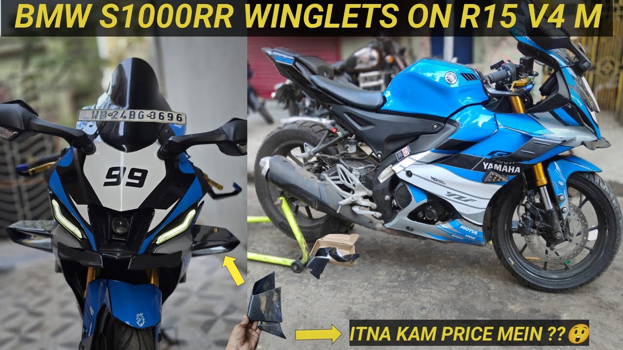 BMW S1000RR WINGLETS ON R15 V4 M
