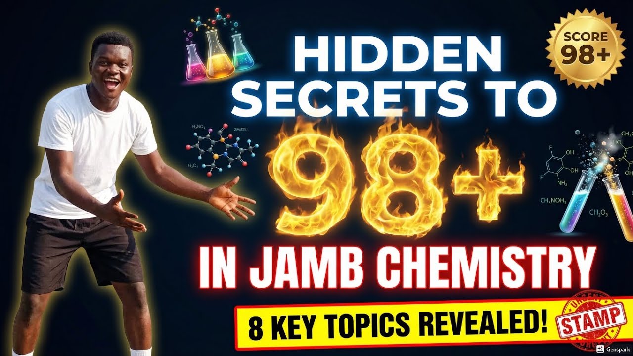  Must Cover Topics in Short Time and 98+ Secret Nobody Tells You in UTME Chemistry  | JAMB 2026