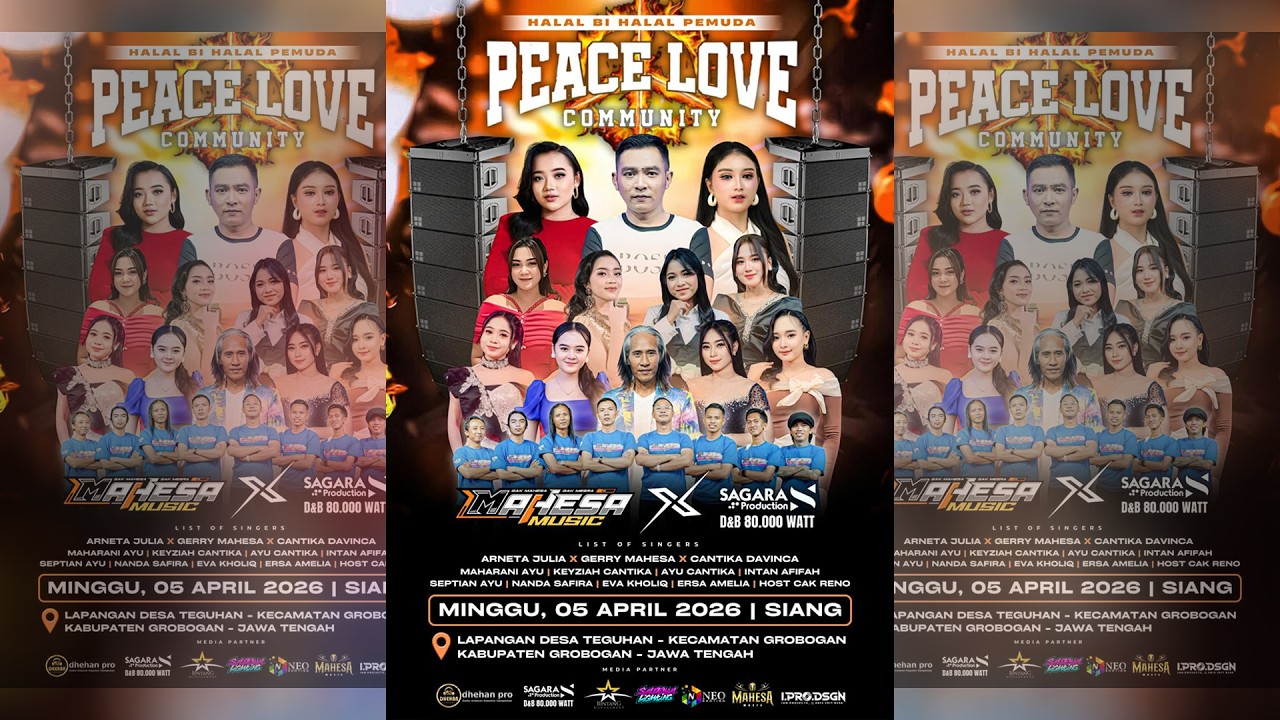 📡LIVE STREAMING || MAHESA MUSIC - HALAL BI HALAL PEMUDA PEACE LOVE 2026 - TEGUHAN - GROBOGAN