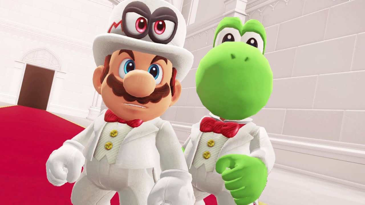 Super Yoshi Odyssey vs. Super Mario Odyssey - Final Boss & Ending (4K)