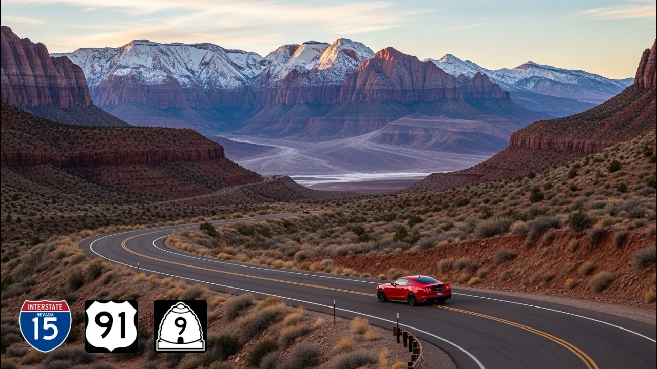 Las Vegas to Zion National Park Full Scenic Drive | Southwest USA Hiking Trip