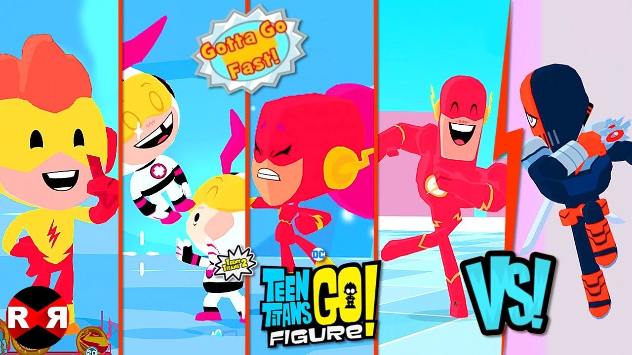 THE SPEEDSTERS (Complete) VS SLADE - TEEN TITANS GO! FIGURE (Teeny Titans 2)
