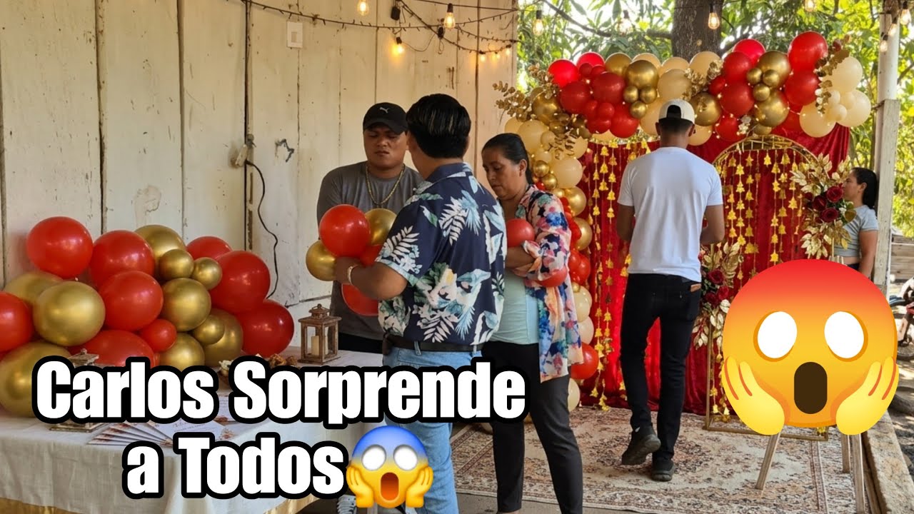 Carlos dejó sin palabras a todos mira todo lo que preparó para su amada😱