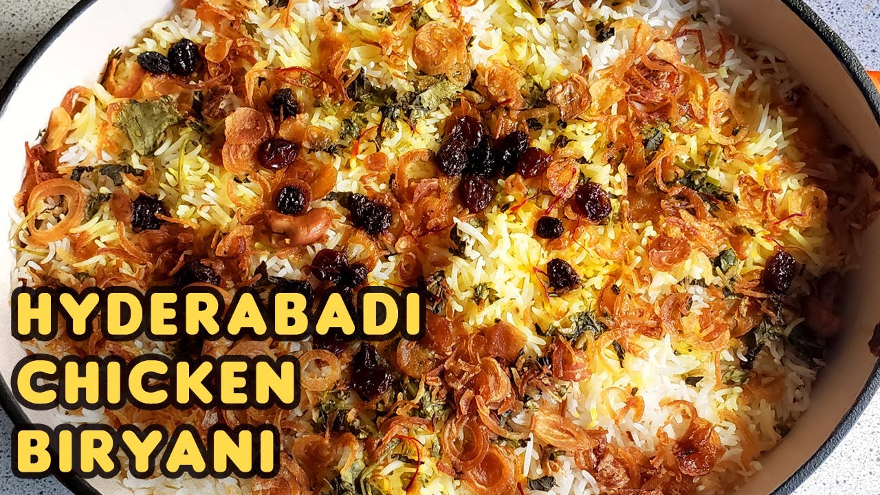 Perfect Hyderabadi Chicken Biryani Recipe | 4K | Made in Dutch Oven | ASMR Video
