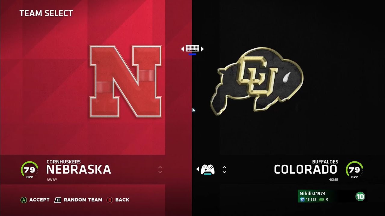 CU vs Nebraska Madden NFL 22 PC College Football Mod
