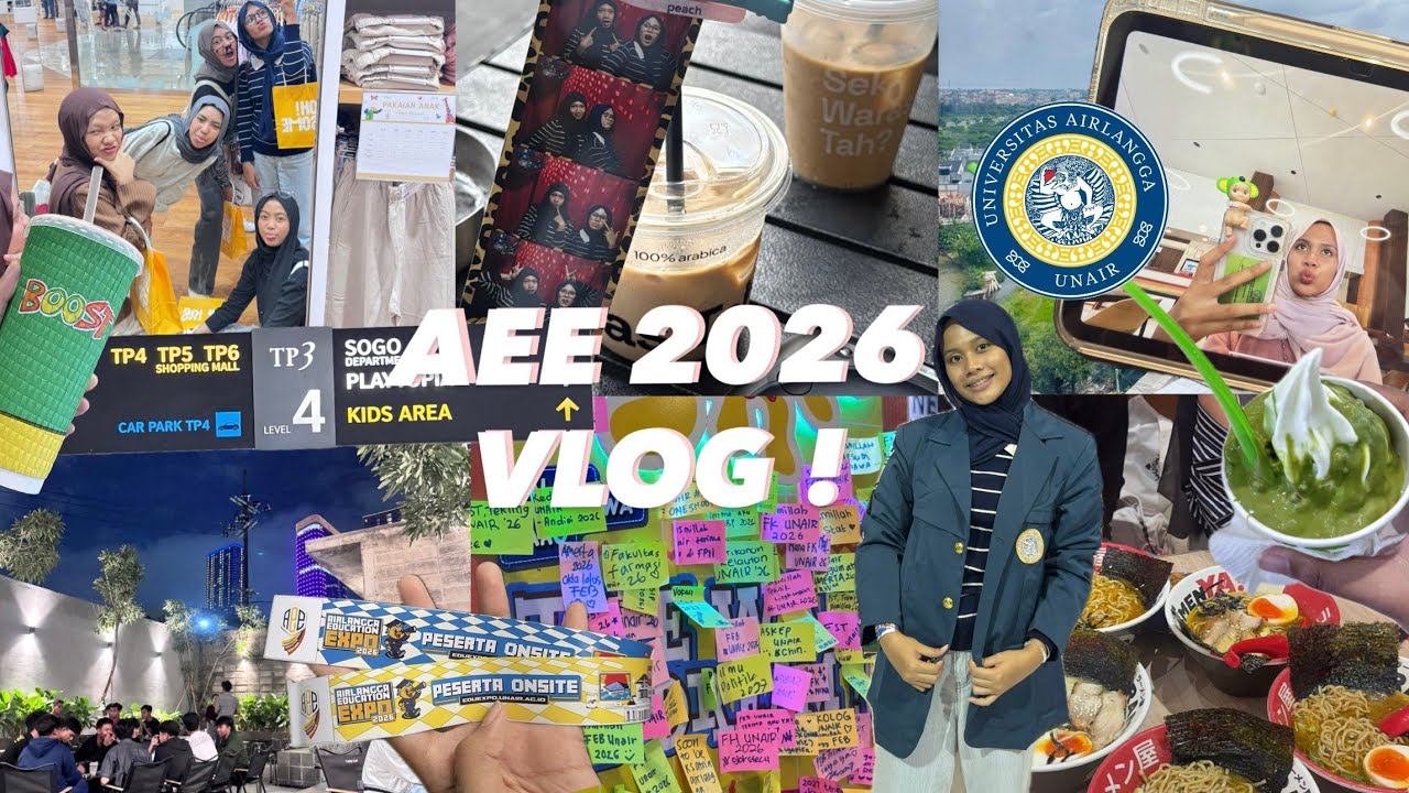 CAMPUS EXPO VLOG ⭐️🏫; AIRLANGGA EDUCATION EXPO 2026 tunggu aku jadi kstaria airlangga 👩🏻‍🔧🥼
