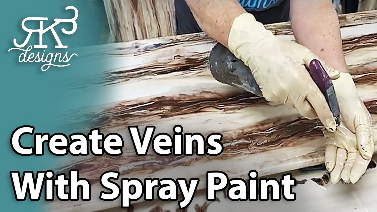 Creating Epoxy Veins With Spray Paint | RK3 Designs