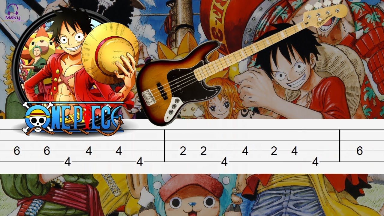 One Piece OP 1 - We Are! [Bass Tabs Tutorial]
