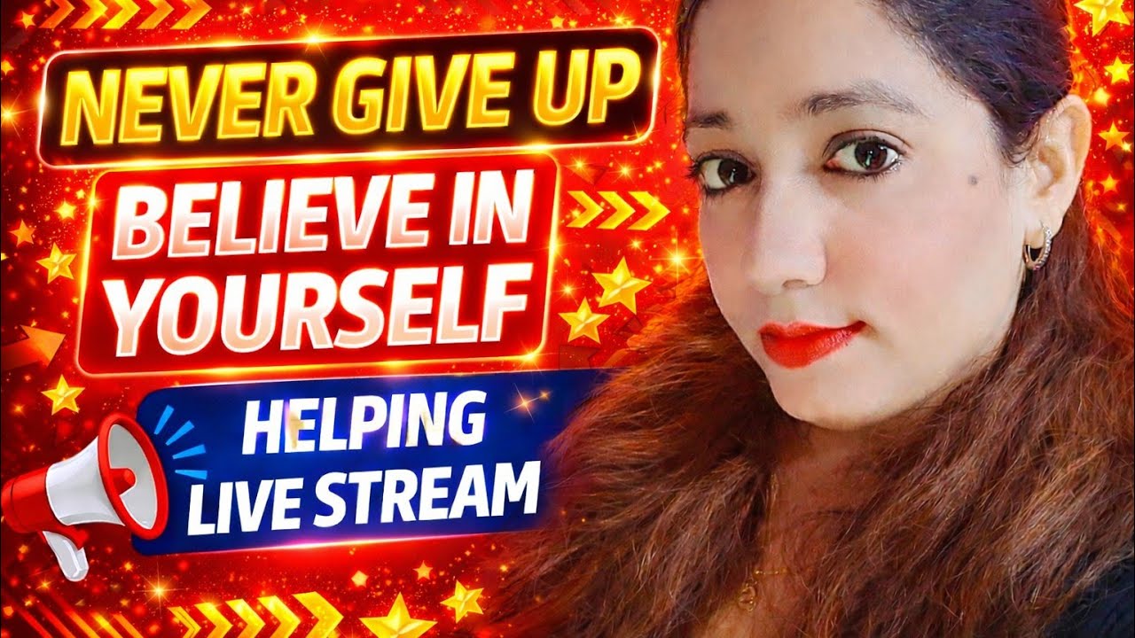 Sarika Vibes  is live Never Give Up Believe In Yourself #thumbnail#copyright#virallive#trending