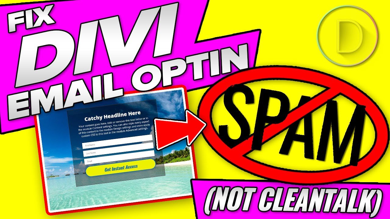 How to Fix Divi Email Optin Spam (not Cleantalk)