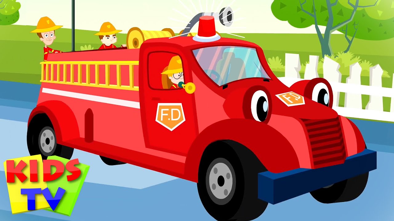 Wheels On The Fire Truck | Fire Truck Song | Nursery Rhymes and Baby Songs For Children