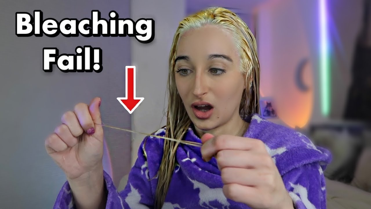 Bleaching my roots but failing AGAIN because I never learn