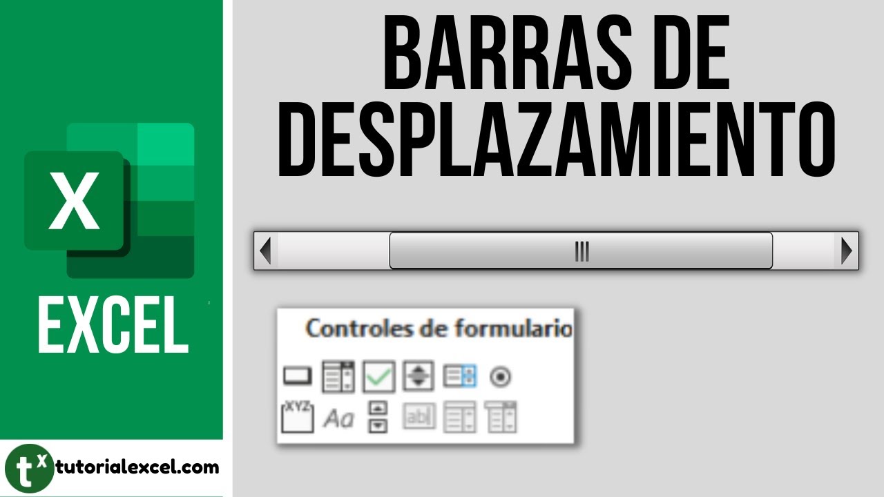 Insertar una BARRA DE DESPLAZAMIENTO en Excel ◀️▶️