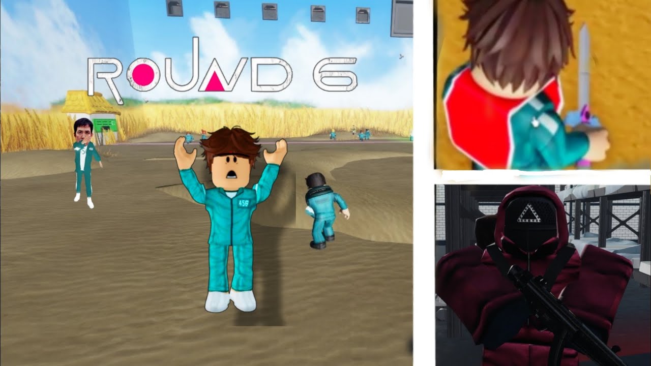 Eu me sacrifi... nesse jogo de round 6 no ROBLOX 