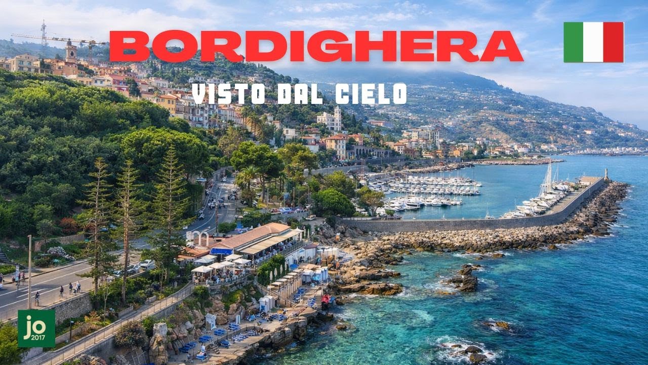 Bordighera vista dal cielo, Liguria,  Italy 🇮🇹