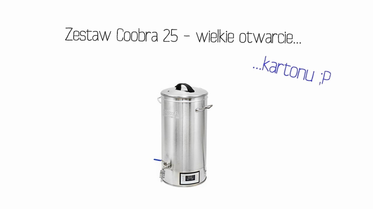 Automatyczny kocioł zacierny Coobra 25. Unboxing.