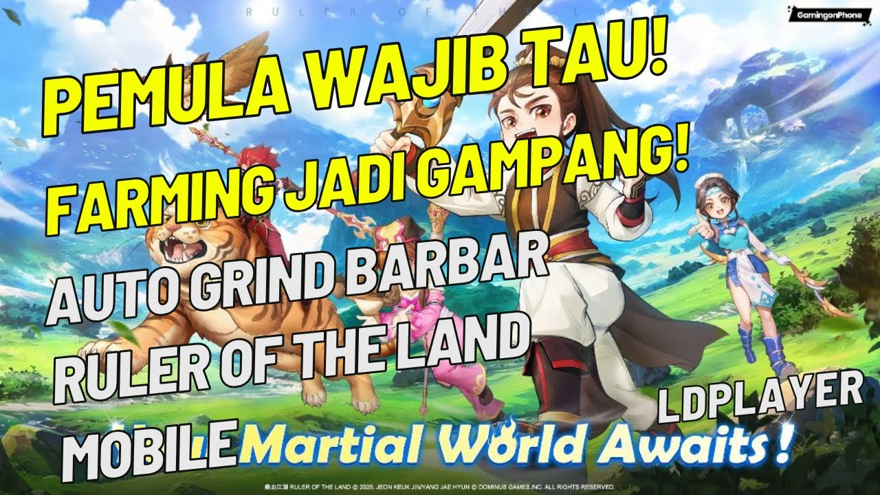 CUAN NGALIR 🚀 RAHASIA FARMING CEPAT RULER OF THE LAND MOBILE | 4 AKUN LDPLAYER 🚀 🔥