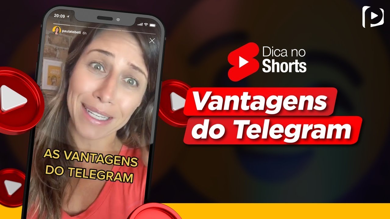 VANTAGENS DO TELEGRAM #SHORTS | Paula Tebett