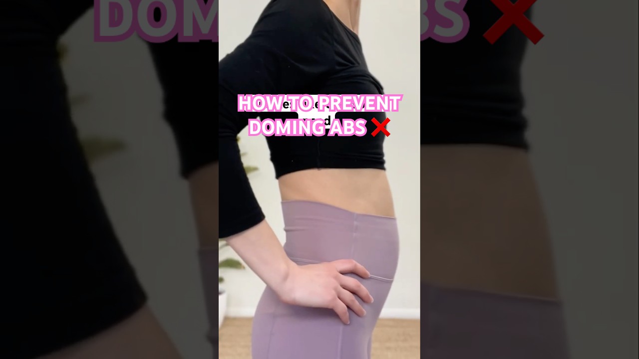 ❌ AVOID Doming Your Abs! Protect Your Core #corestability #deepcoreworkout