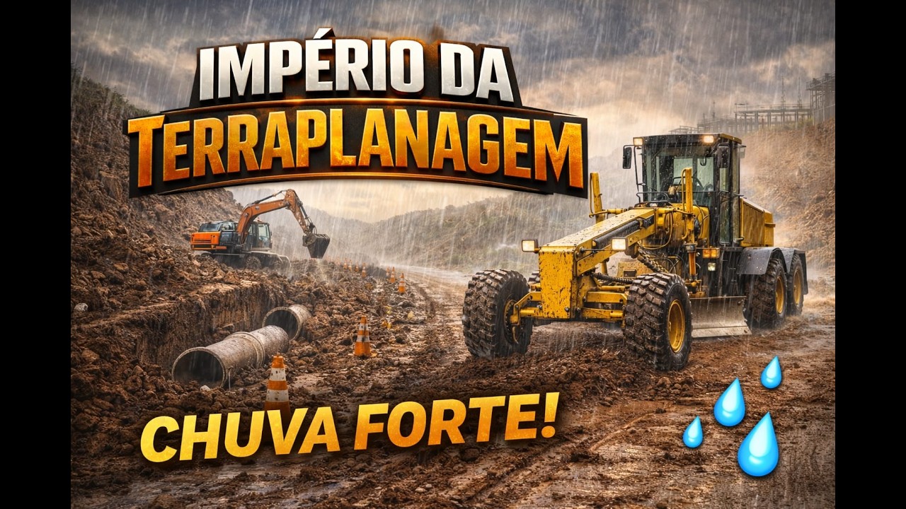 👉 A CHUVA PAROU A OBRA! 🌧️ | Império da Terraplanagem
