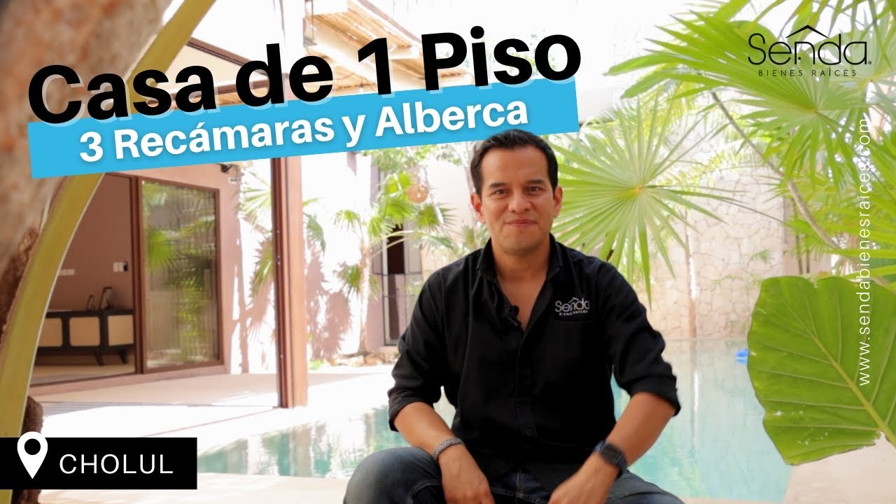 🤩 Casa Tiki Tiki de 1 planta: ¡Conoce el Paraíso en 📍 Cholul, Mérida Yuc!