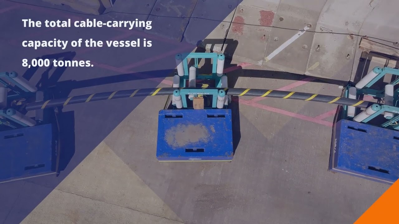 Load out cable-laying vessel Calypso | Van Oord