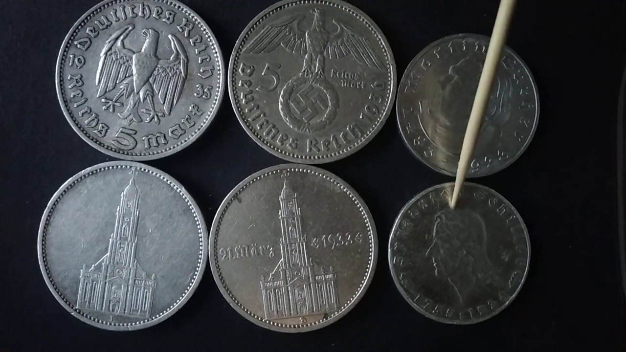 Coins of the Third Reich - 5 Reichsmark 1933-1939 Silver