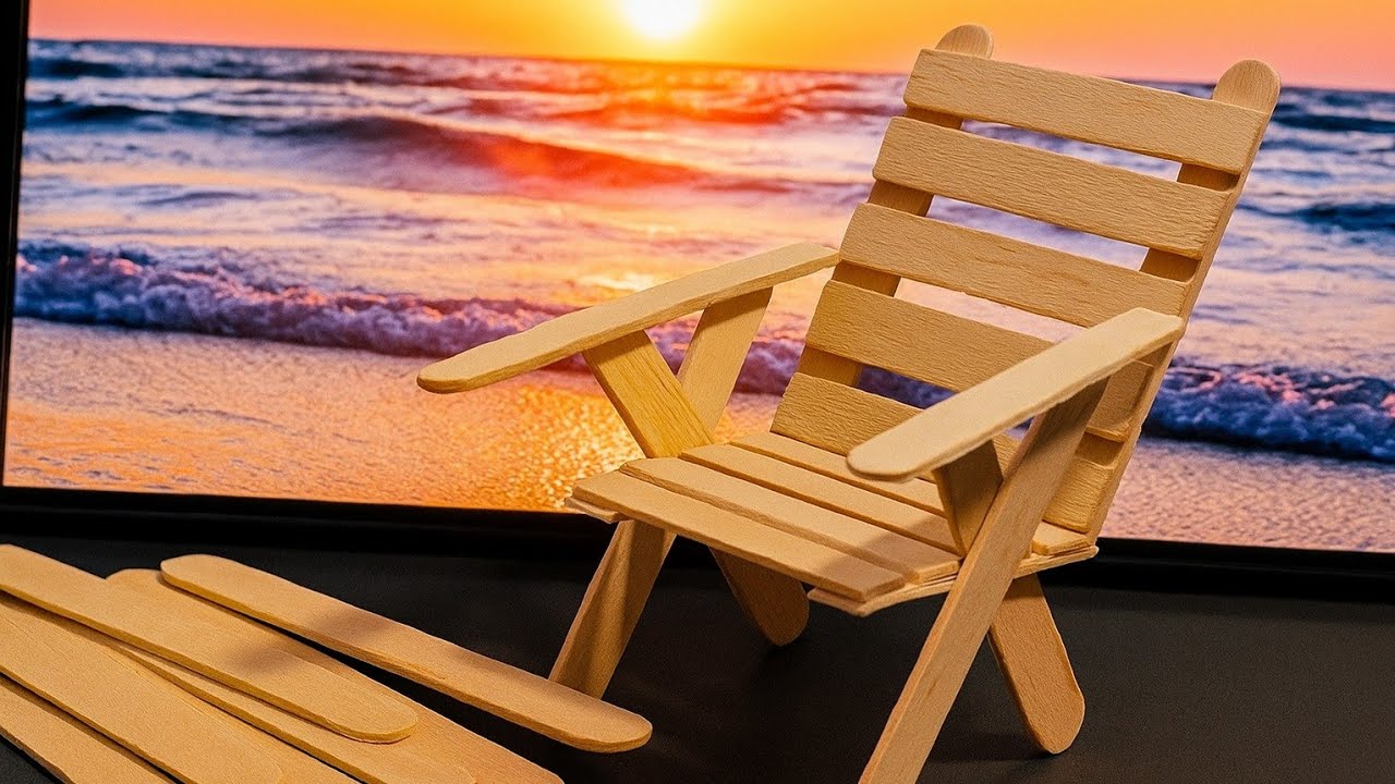 DIY Wooden Chair with Ice Cream Sticks | Easy Craft at Home
