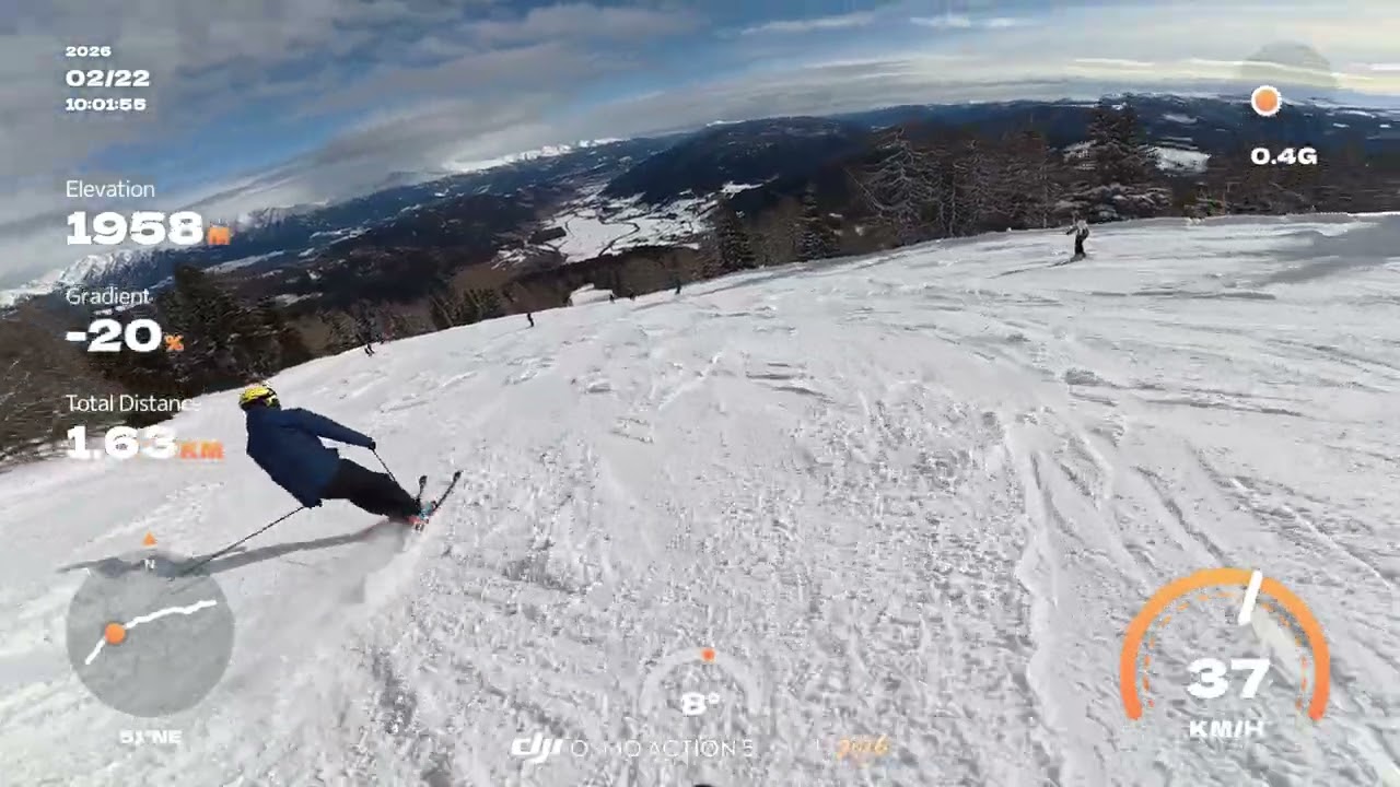 The longest ski slopes at Katschberg - A1 Autobahn from top of Aineck to the valley without stopping