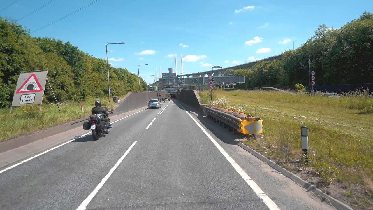 4K London Drive Dartford Tunnel Crossing