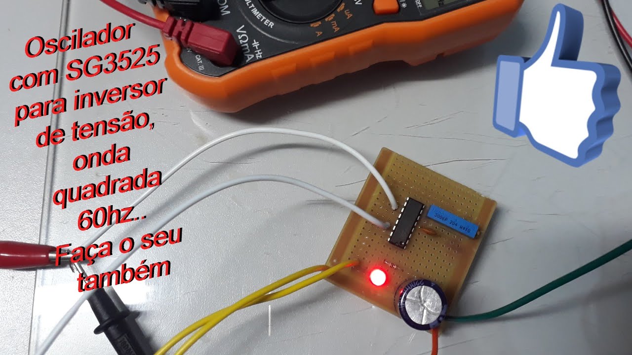 Oscilador 60hz onda quadrada, Inversor caseiro (PARTE 01)