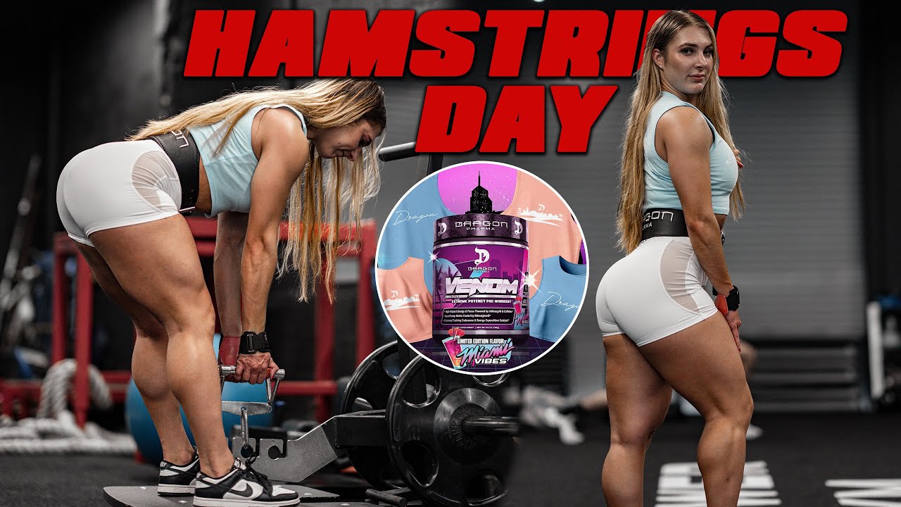 HAMSTRINGS & GLUTES WORKOUT WITH IFBB PRO TAYLOR GARTENMAYER | NEW MIAMI VIBES PRE-WORKOUT IS LIVE!