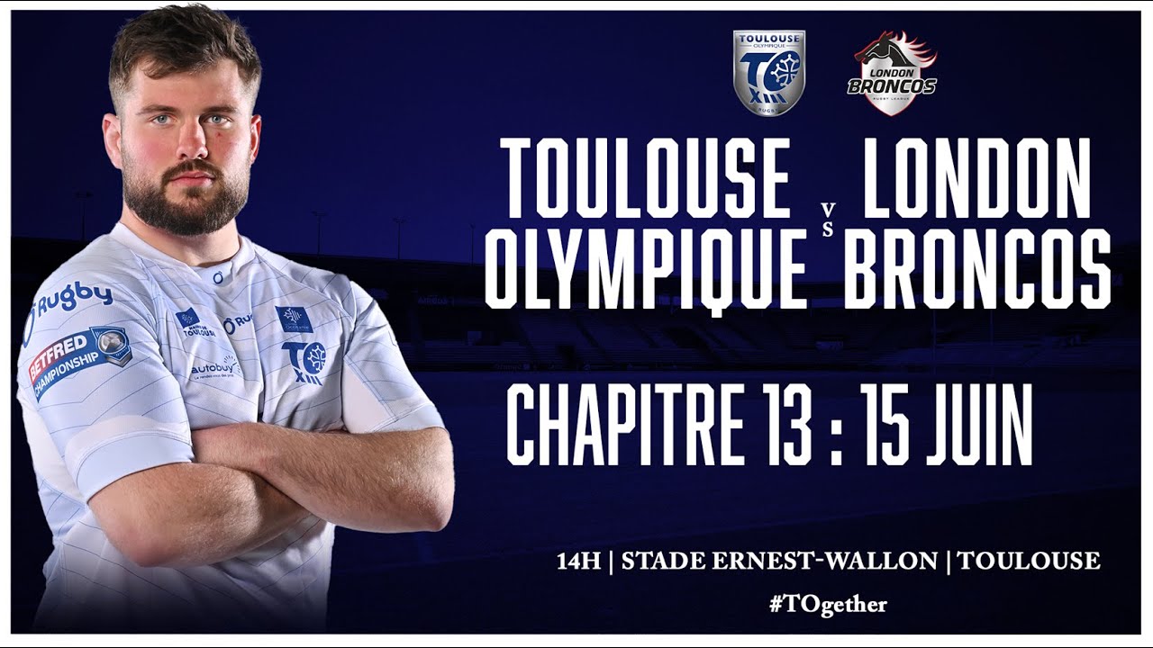 🎥 𝑬𝑵 𝑫𝑰𝑹𝑬𝑪𝑻 Toulouse Olympique v London Broncos - J13 Championship 2025 - 14h