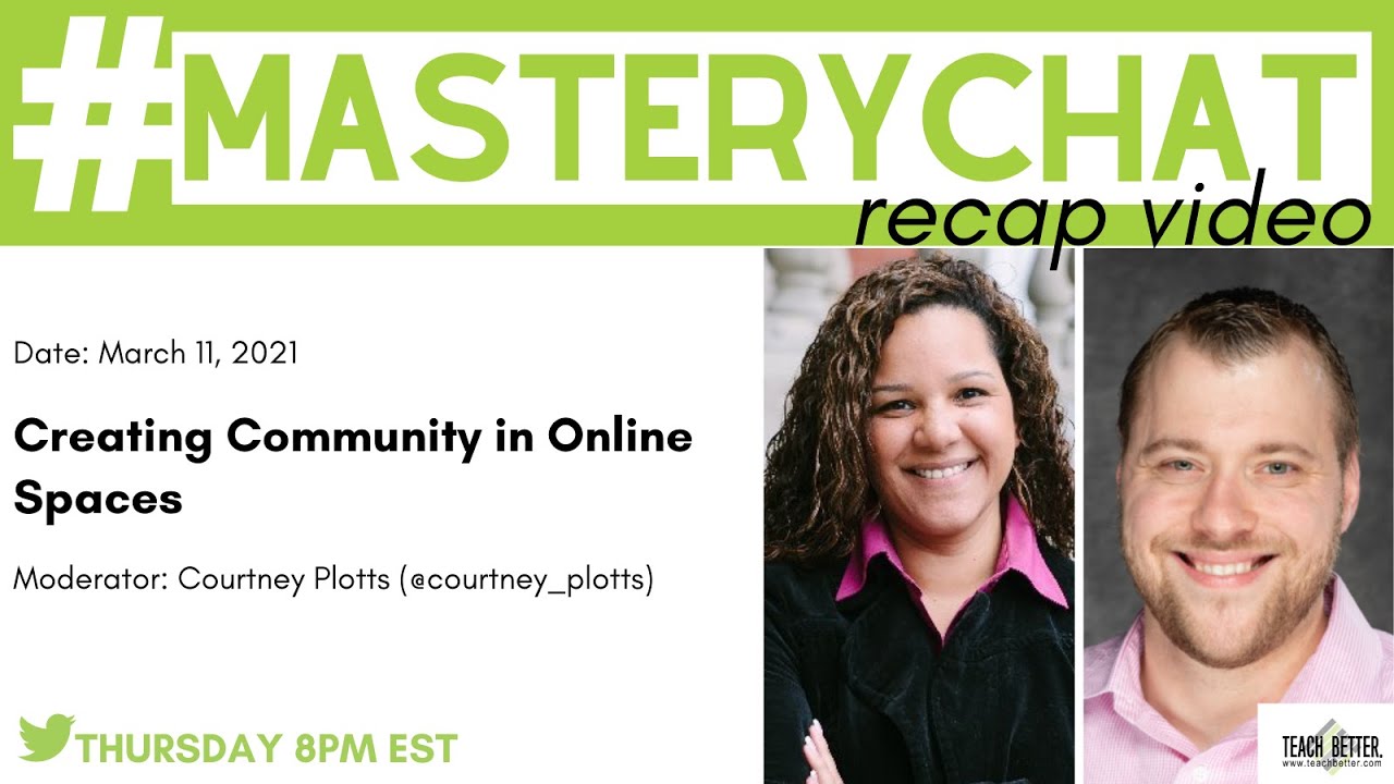 #MASTERYCHAT RECAP w/ @Chadostrowski & @Courtney_plotts