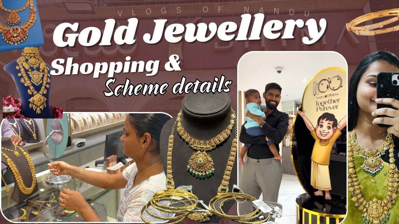 మా గోల్డ్ షాపింగ్ 🥰॥Jewellery shopping Bangalore॥ Bhima Jewellers kubera Scheme details॥vlogsofnandu