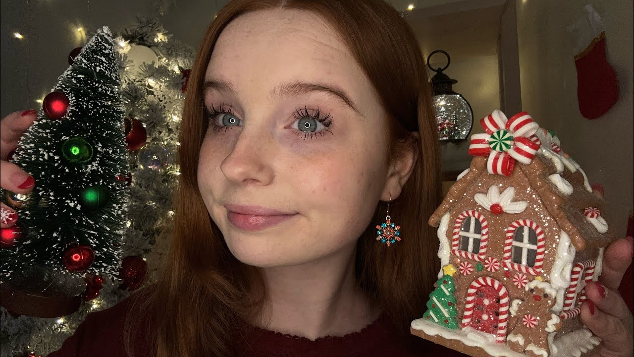 ASMR Christmas Decor Haul 🎄🦌 (tingly tapping & scratching)