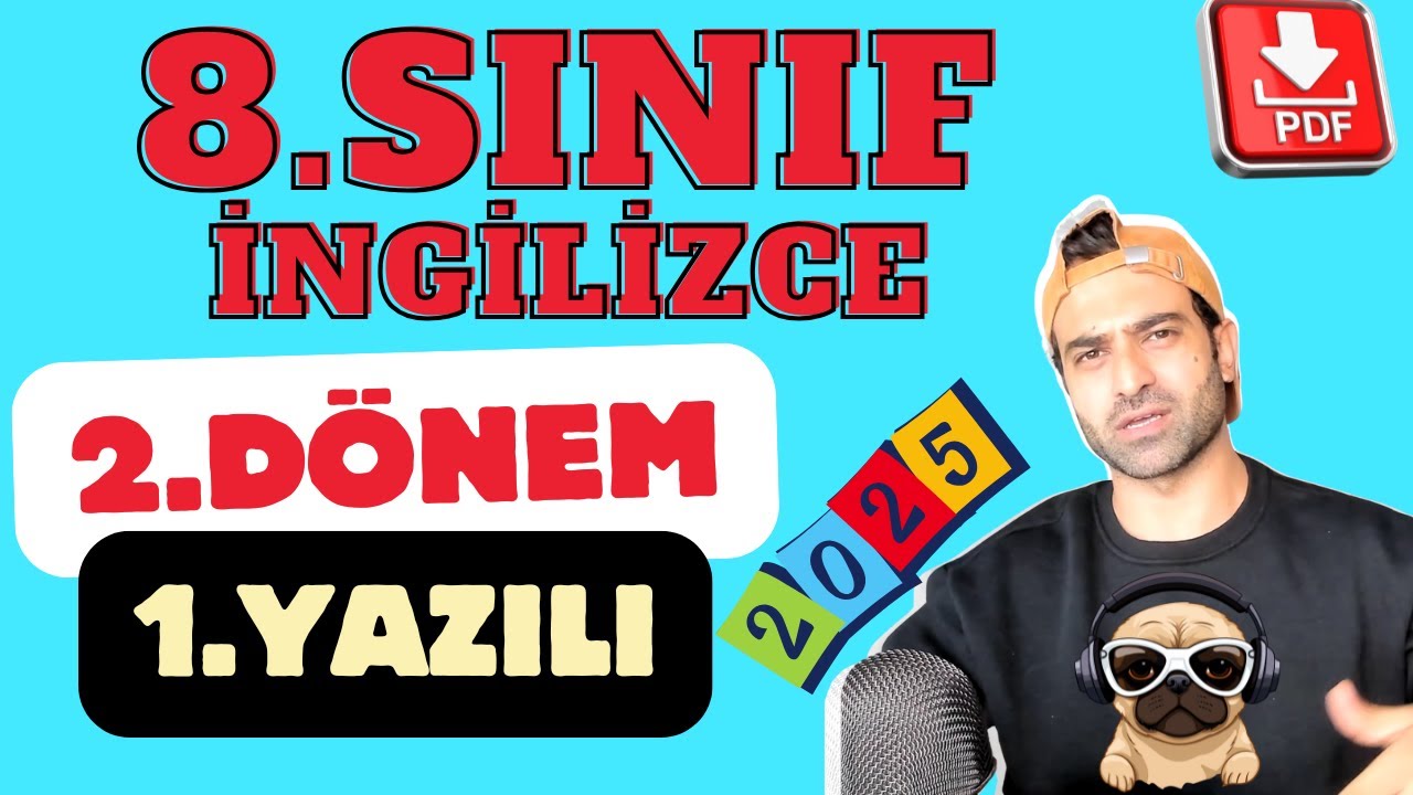 8.SINIF İNGİLİZCE 2.DÖNEM 1.YAZILI SORULARI VE CEVAPLARI | YENİ MÜFREDAT | 2024-2025