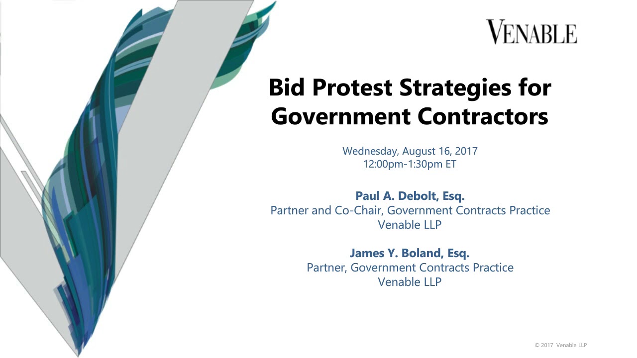 Bid Protest Strategies for Government Contractors