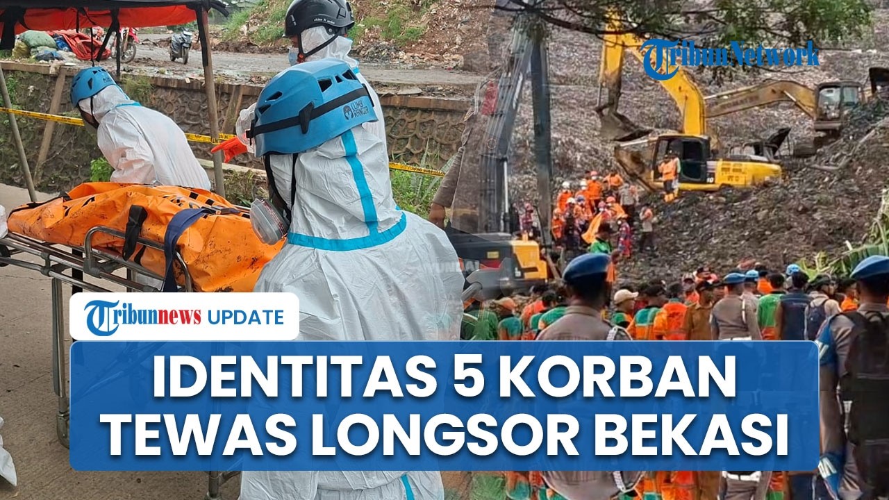 5 Jenazah Korban Longsor Tumpukan Sampah di Bantargebang Bekasi Berhasil Ditemukan & Dievakuasi