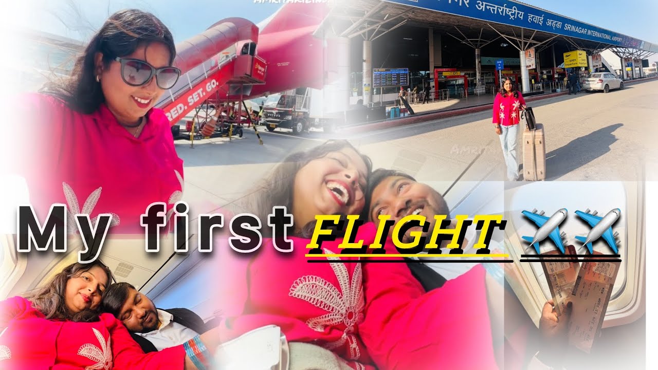 My first flight experience✈️✈️|Srinagar to delhi|safar with humsafar😍🧿|kashmirvlog|@Amritakizindagi 