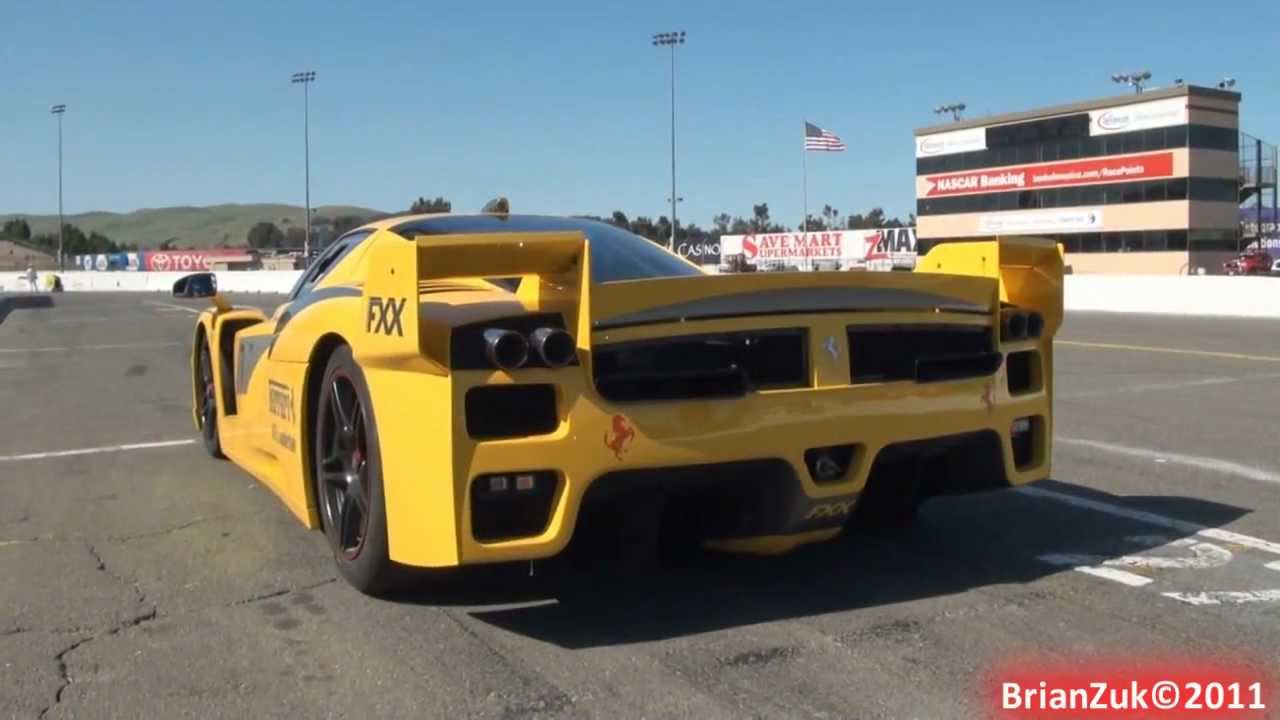Ferrari FXX Evolution and FXX In Action