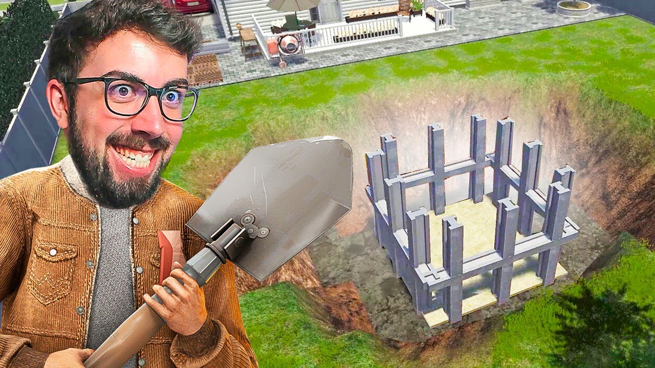 CONSTRUYO UN BUNKER EN MI CASA 😎 | Bunker Builder Simulator