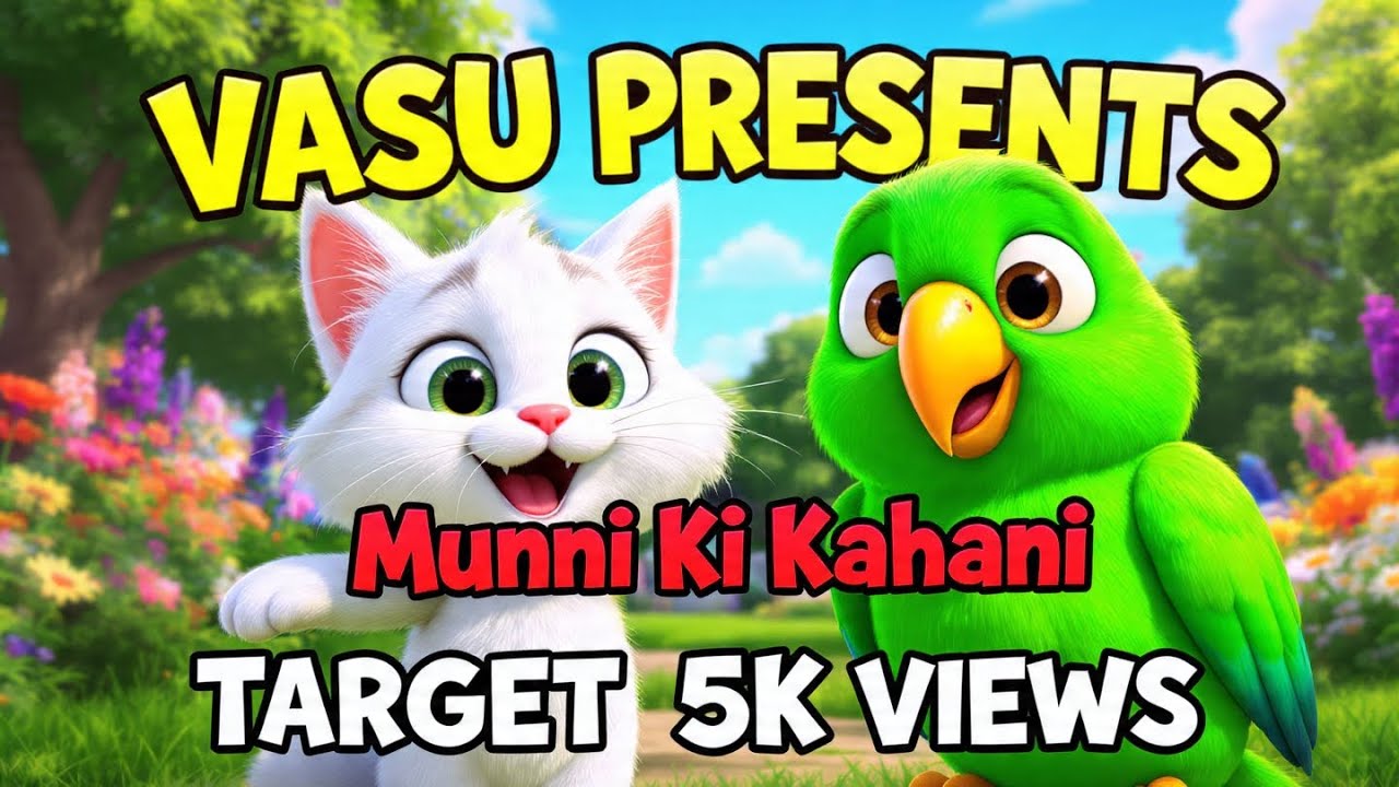 Munni Ki Kahani | Vasu Special 🐱🦜 | #tota #bilibili #hindicartoon 
