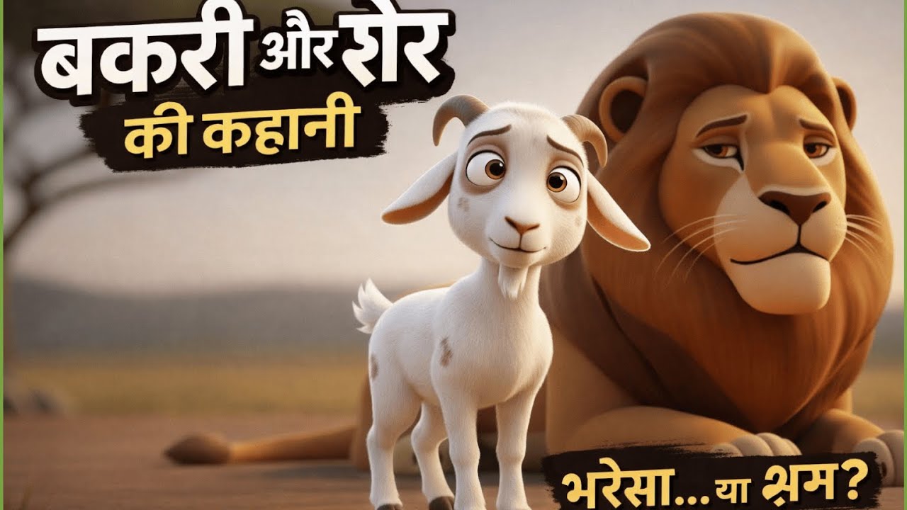 बकरी और शेर की कहानी | भरोसा या भ्रम? | Moral Story in Hindi