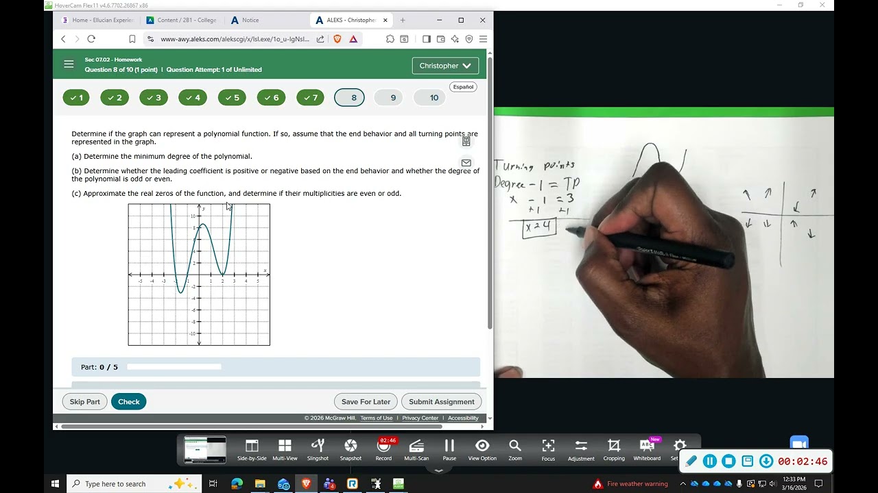 LIT Aleks CA 7 2 Polynomial Functions 8